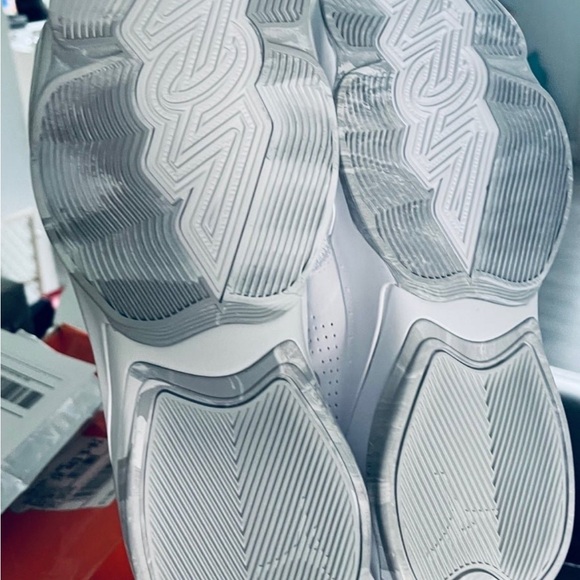 SOLD.  Size 11 Brand New Mens White Jordans Paid $130 - Picture 2 of 6